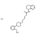 CAS 登录号：824958-12-5， 6-{4-[2-(甲硫基)苯基]-1-哌嗪基}-N-(1,2,3,4-四氢-1-萘基)己酰胺盐酸盐(1:1)