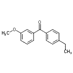 CAS 登录号：82520-39-6， (4-乙基苯基)(3-甲氧基苯基)甲酮