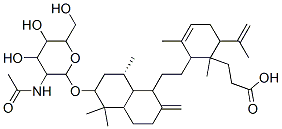 CAS 登录号：82537-86-8， 3-[2-[2-[6-[3-乙酰氨基-4,5-二羟基-6-(羟基甲基)四氢吡喃-2-基]氧基-5,5,8a-三甲基-2-亚甲基-十氢萘-1-基]乙基]-1,3-二甲基-6-丙-1-烯-2-基-1-环己-3-烯基]丙酸