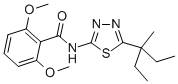 CAS 登录号:82559-06-6, N-(5-(1-乙基-1-甲基丙基)-1,3,4-噻二唑-2-基)-2,6-二甲氧基苯甲酰胺