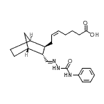 CAS 登录号：82597-51-1， (5Z)-7-[(1S,2R,3R,4R)-3-{(E)-[(苯基氨基甲酰)亚肼基]甲基}双环[2.2.1]庚-2-基]-5-庚烯酸