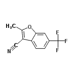 CAS#: 826990-62-9, 2-Methyl-6-(trifluoromethyl)-1-benzofuran-3-carbonitrile