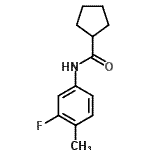 CAS#: 827013-74-1, N-(3-Fluoro-4-methylphenyl)cyclopentanecarboxamide