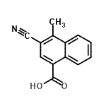 CAS 登录号：827344-68-3， 3-氰基-4-甲基-1-萘甲酸