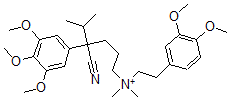 CAS 登录号：82736-00-3， [4-氰基-5-甲基-4-(3,4,5-三甲氧基苯基)己基]-[2-(3,4-二甲氧基苯基)乙基]-二甲基铵