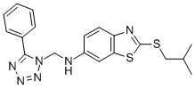 CAS 登录号：82746-83-6， 2-((2-甲基丙基)硫代)-N-((5-苯基-1H-四唑-1-基)甲基)-6-苯并噻唑胺