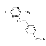 CAS 登录号：827602-53-9， 5-溴-N<sup>3</sup>-(4-甲氧基苄基)-2,3-吡嗪二胺