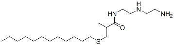 CAS#: 82766-25-4, N-[2-[(2-Aminoethyl)Amino]Ethyl]-3-(Dodecylthio)-2-Methyl-Propanamide