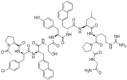 CAS#: 82778-57-2, N-Ac-Pro(1)-(4-Cl-Phe)(2)-(2-Naphthyl-Ala)(3,6)-Lhrh