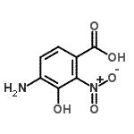 CAS 登录号：82819-66-7， 4-氨基-3-羟基-2-硝基苯甲酸