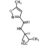 CAS 登录号:828295-25-6, 5-甲基-N-(3-甲基-1-氧代-2-丁炔基)-1,2-恶唑-3-甲酰胺