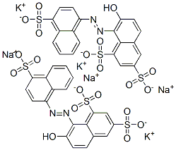 CAS#: 83006-79-5, 7-Hydroxy-8-[(4-Sulpho-1-Naphthyl)Azo]Naphthalene-1,3-Disulphonic Acid, Potassium Sodium Salt