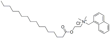 CAS 登录号：83027-39-8， N,N-二甲基-N-[2-[(1-氧代十六烷基)氧基]乙基]-1-萘甲烷氯化铵(1:1)