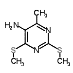 CAS 登录号：830321-55-6， 4-甲基-2,6-二(甲硫基)-5-嘧啶胺