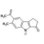 CAS#: 830347-27-8, 7-Acetyl-6-methyl-1,4-dihydrocyclopenta[b]indol-3(2H)-one