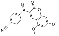 CAS 登录号:83179-55-9, 3-(4-氰基苯甲酰基)-5,7-二甲氧基香豆素