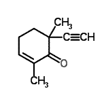 CAS 登录号：83188-16-3， 6-乙炔基-2,6-二甲基-2-环己烯-1-酮