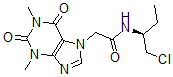 CAS 登录号:83200-93-5, (-)-1,2,3,6-四氢-N-(1-(氯甲基)丙基)-1,3-二甲基-2,6-二氧代-7H-嘌呤-7-乙酰胺