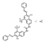 CAS#: 83232-34-2, Ammonium sodium 7,7'-(carbonyldiimino)bis[4-hydroxy-3-(phenyldiazenyl)-1-naphthalenesulfonate] (1:1:1)