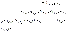 CAS 登录号：83249-36-9， 1-[[2,5-二甲基-4-(苯基偶氮)苯基]偶氮]-2-萘酚