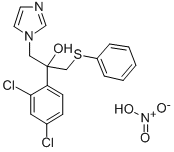 CAS 登录号:83337-43-3, alpha-(2,4-二氯苯基)-alpha-((苯基硫代)甲基)-1H-咪唑-1-乙醇硝酸盐