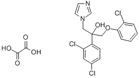 CAS 登录号:83337-96-6, alpha-((2-氯苯氧基)甲基)-alpha-(2,4-二氯苯基)-1H-咪唑-1-乙醇草酸盐