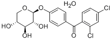 CAS 登录号:83354-96-5, (2,4-二氯苯基)(4-(beta-D-吡喃木糖基氧基)苯基)甲酮半水合物