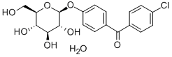 CAS 登录号：83355-63-9， (4-氯苯基)(4-(beta-D-吡喃葡萄糖基氧基)苯基)甲酮半水合物