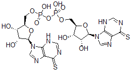 CAS 登录号：83385-99-3， P(1),P(2)-二(6-巯基嘌呤-9beta-呋喃核糖苷)-5'-焦磷酸酯