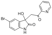 CAS 登录号：83393-50-4， 5-溴-3-羟基-3-(2-氧代-2-吡啶-2-基-乙基)-1,3-二氢-吲哚-2-酮