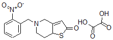 CAS 登录号：83427-68-3， 5-(2-硝基苄基)-5,6,7,7a-四氢-4H-噻吩并(3,2-c)吡啶-2-酮草酸盐