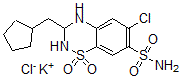 CAS 登录号:83487-88-1, 环戊氯噻嗪-K
