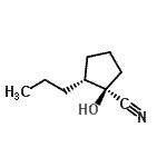 CAS 登录号：834885-68-6， (1R,2R)-1-羟基-2-丙基环戊烷甲腈