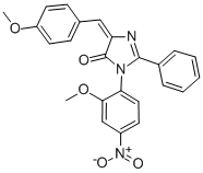 CAS#: 83495-05-0, 3,5-Dihydro-3-(2-Methoxy-4-Nitrophenyl)-5-((4-Methoxyphenyl)Methylene)-2-Phenyl-4H-Imidazol-4-One