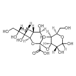 CAS 登录号：83563-61-5， 3-O-{(6R)-5-氨基-3,5-二脱氧-6-[(1R,2R)-1,2,3-三羟基丙基]-beta-L-苏式-己-2-酮吡喃糖基}-D-吡喃半乳糖