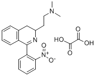 CAS 登录号：83658-47-3， 3,4-二氢-N,N-二甲基-1-(2-硝基苯基)-3-异喹啉乙胺草酸盐 (1:1)