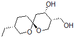 CAS 登录号：83720-10-9， (3R,6R,9R)-9-乙基-4b-羟基-1,7-二氧杂螺[5.5]十一烷-3b-甲醇