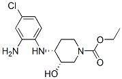 CAS 登录号：83763-27-3， 顺式-4-[(2-氨基-4-氯苯基)氨基]-3-羟基哌啶-1-羧酸乙酯