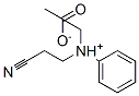 CAS 登录号：83763-40-0， N-(2-氰基乙基)-N-乙基苯铵乙酸盐