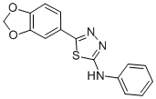 CAS 登录号:83796-18-3, 5-(1,3-苯并二氧戊环-5-基)-N-苯基-1,3,4-噻二唑-2-胺