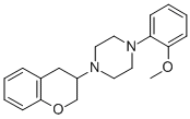 CAS 登录号:83823-53-4, 1-(3,4-二氢-2H-1-苯并吡喃-3-基)-4-(2-甲氧基苯基)哌嗪