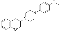 CAS 登录号:83823-54-5, 1-(3,4-二氢-2H-1-苯并吡喃-3-基)-4-(4-甲氧基苯基)哌嗪