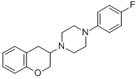 CAS 登录号：83823-55-6， 1-(3,4-二氢-2H-1-苯并吡喃-3-基)-4-(4-氟苯基)哌嗪