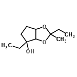 CAS 登录号：83824-00-4， 2,4-二乙基-2-甲基四氢-3aH-环戊二烯并[d][1,3]二氧杂环戊烯-4-醇