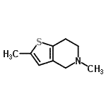 CAS 登录号：838830-13-0， 2,5-二甲基-4,5,6,7-四氢噻吩并[3,2-c]吡啶