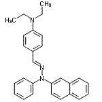 CAS 登录号：83890-46-4， N,N-二乙基-4-{(E)-[2-萘基(苯基)亚肼基]甲基}苯胺