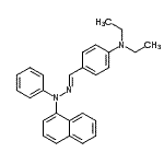 CAS 登录号：83890-47-5， N,N-二乙基-4-{(E)-[1-萘基(苯基)亚肼基]甲基}苯胺