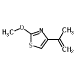 CAS 登录号：83893-81-6， 4-异丙烯基-2-甲氧基-1,3-噻唑