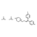 CAS 登录号：83898-27-5， 1-[4,4-二(4-氟苯基)-3-丁烯-1-基]哌嗪二鎓二硝酸盐