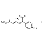 CAS#: 83918-71-2, Potassium (4-hydroxyphenyl)[(4-methoxy-4-oxo-2-buten-2-yl)amino]acetate